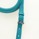 PRADA Galleria Hand Bag Leather 2way Blue Silver Auth yk20397SAM-12