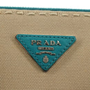 PRADA Galleria Hand Bag Leather 2way Blue Silver Auth yk20397SAM-19