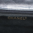CHANEL Matelasse Ketting Schoudertas Lamsleer Zwart Goud CC Auth yk20399SAV-19