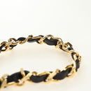 CHANEL Matelasse Ketting Schoudertas Lamsleer Zwart Goud CC Auth yk20399SAV-8
