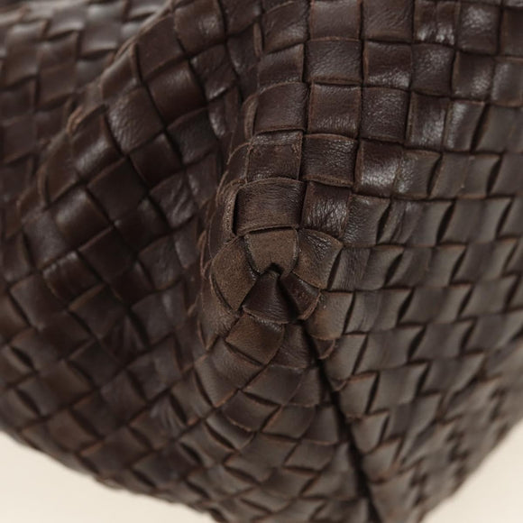 BOTTEGA VENETA INTRECCIATO Cabas MM Bag Leather Brown 115664 Auth yk20402SAV