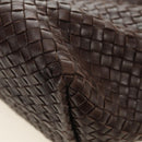 BOTTEGA VENETA INTRECCIATO Cabas MM Bag Leather Brown 115664 Auth yk20402SAV-15