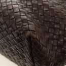 BOTTEGA VENETA INTRECCIATO Cabas MM Bag Leather Brown 115664 Auth yk20402SAV-17