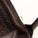 BOTTEGA VENETA INTRECCIATO Cabas MM Bag Leather Brown 115664 Auth yk20402SAV-9