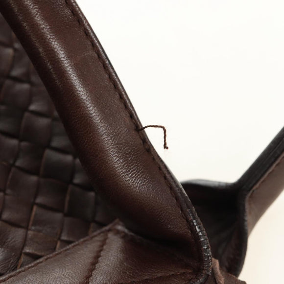 BOTTEGA VENETA INTRECCIATO Cabas MM Bag Leather Brown 115664 Auth yk20402SAV