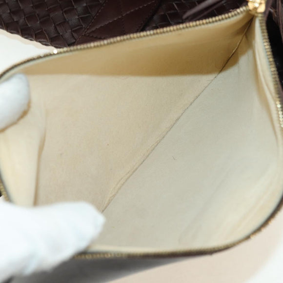 BOTTEGA VENETA INTRECCIATO Cabas MM Bag Leather Brown 115664 Auth yk20402SAV