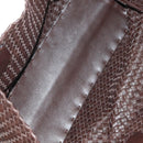 BOTTEGA VENETA INTRECCIATO Cabas MM Bag Leather Brown 115664 Auth yk20402SAV-10