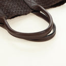 BOTTEGA VENETA INTRECCIATO Cabas MM Bag Leather Brown 115664 Auth yk20402SAV-7