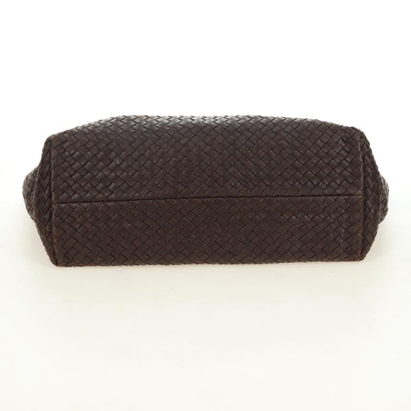 BOTTEGA VENETA INTRECCIATO Cabas MM Bag Leather Brown 115664 Auth yk20402SAV