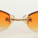CHANEL Sunglasses metal Orange CC Auth yk20403SAM-7
