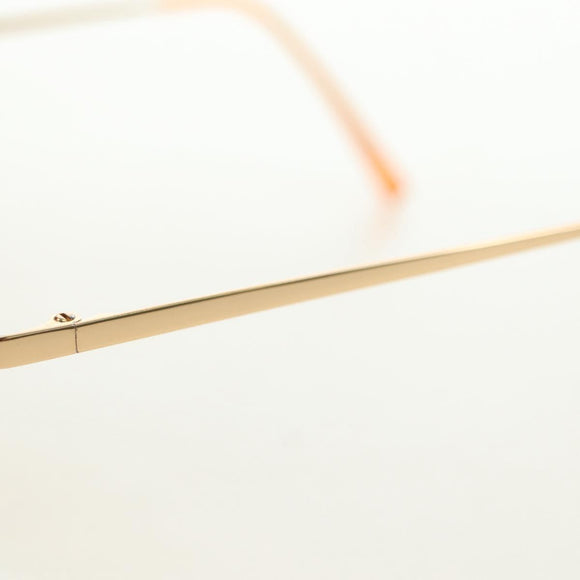 CHANEL Sunglasses metal Orange CC Auth yk20403SAM