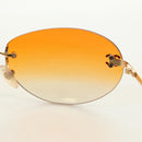 CHANEL Sunglasses metal Orange CC Auth yk20403SAM-21