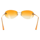 CHANEL Sunglasses metal Orange CC Auth yk20403SAM-2