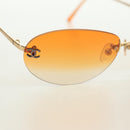 CHANEL Sunglasses metal Orange CC Auth yk20403SAM-5