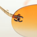 CHANEL Sunglasses metal Orange CC Auth yk20403SAM-6