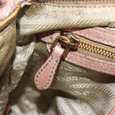 PRADA Chain Shoulder Bag Leather Pink Gold Auth yk20410A-22