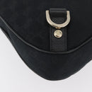 GUCCI Abbey GG Canvas Shoulder Bag Schwarz Gold 130738 Auth yk20411SAV-10