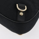 GUCCI Abbey GG Canvas Shoulder Bag Schwarz Gold 130738 Auth yk20411SAV-11