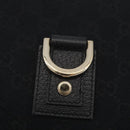 GUCCI Abbey GG Canvas Shoulder Bag Schwarz Gold 130738 Auth yk20411SAV-15