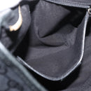 GUCCI Abbey GG Canvas Shoulder Bag Schwarz Gold 130738 Auth yk20411SAV-21