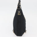 GUCCI Abbey GG Canvas Shoulder Bag Schwarz Gold 130738 Auth yk20411SAV-5