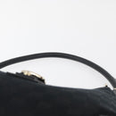 GUCCI Abbey GG Canvas Shoulder Bag Schwarz Gold 130738 Auth yk20411SAV-8
