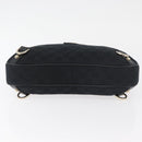 GUCCI Abbey GG Canvas Shoulder Bag Schwarz Gold 130738 Auth yk20411SAV-9