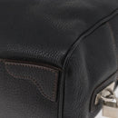 PRADA Handtasche Leder Schwarz Silber Auth yk20414SAM-17