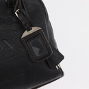 PRADA Handtasche Leder Schwarz Silber Auth yk20414SAM-19