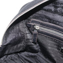 PRADA Handtasche Leder Schwarz Silber Auth yk20414SAM-23