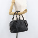 PRADA Handtasche Leder Schwarz Silber Auth yk20414SAM-25