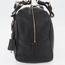 PRADA Handtasche Leder Schwarz Silber Auth yk20414SAM-3