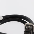 PRADA Handtasche Leder Schwarz Silber Auth yk20414SAM-14