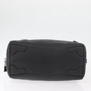 PRADA Handtasche Leder Schwarz Silber Auth yk20414SAM-5