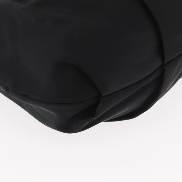 PRADA Shoulder Bag Nylon Black Gold Auth yk20420SAM