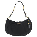 PRADA Shoulder Bag Nylon Black Gold Auth yk20420SAM-2