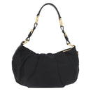 PRADA Shoulder Bag Nylon Black Gold Auth yk20420SAM-3