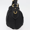PRADA Shoulder Bag Nylon Black Gold Auth yk20420SAM-5