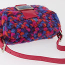 FENDI Mamma Baguette Schoudertas Wol Veelkleurig Auth yk20424SM-6