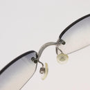 CHANEL Sonnenbrille Metall Silber CC Auth yk20425M-10
