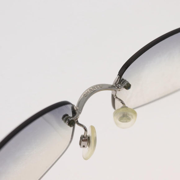CHANEL Sonnenbrille Metall Silber CC Auth yk20425M