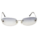 CHANEL Sonnenbrille Metall Silber CC Auth yk20425M-13