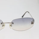 CHANEL Sonnenbrille Metall Silber CC Auth yk20425M-4