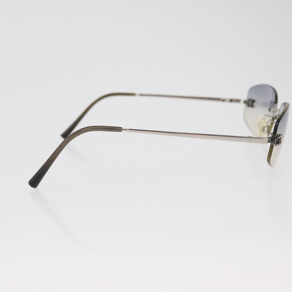 CHANEL Sonnenbrille Metall Silber CC Auth yk20425M