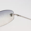 CHANEL Sonnenbrille Metall Silber CC Auth yk20425M-8