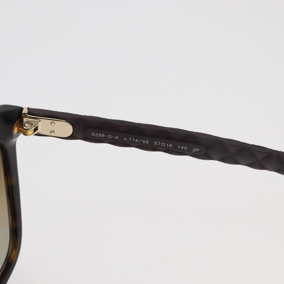 CHANEL Sunglasses metal Brown CC Auth yk20427