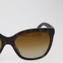 CHANEL Sunglasses metal Brown CC Auth yk20427-5