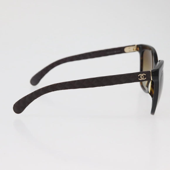 CHANEL Sunglasses metal Brown CC Auth yk20427