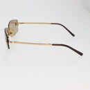 CHANEL Sunglasses metal Gold Tone CC Auth yk20428M-9