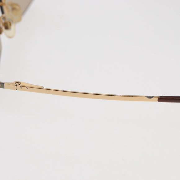 CHANEL Sunglasses metal Gold Tone CC Auth yk20428M